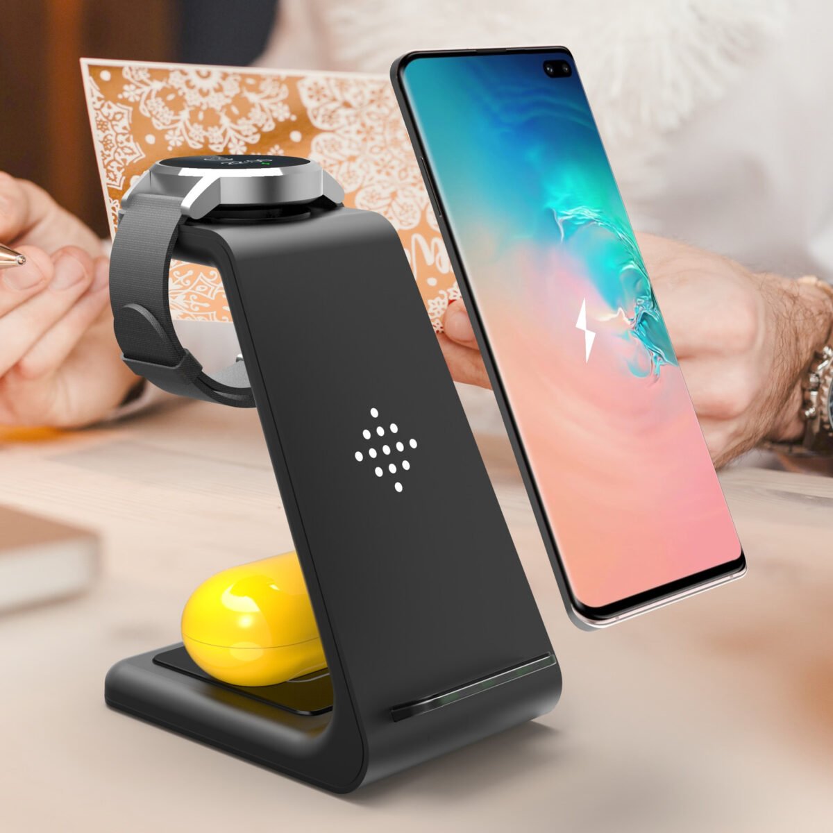 3 In 1 Wireless Fast Charging Dock For Apple & Android - Image 7