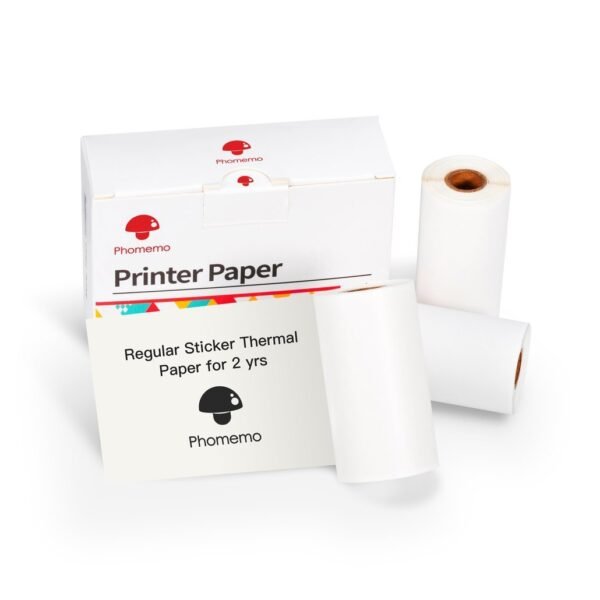 Adhesive and Non-Adhesive Paper Rolls For Mini Portable Printer T02