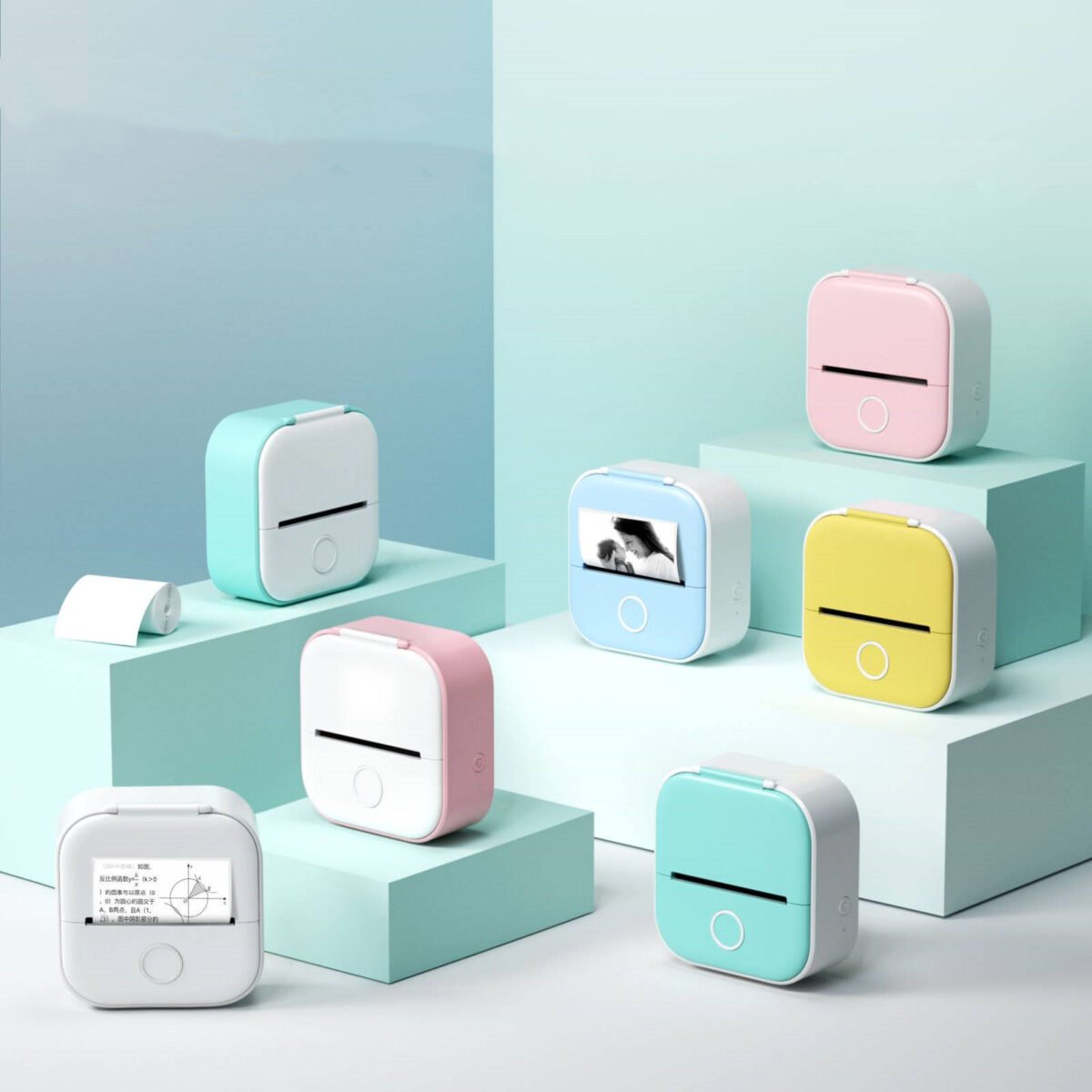 Portable Inkless Bluetooth Mini Pocket Printer - Label & Sticker Maker - Image 1