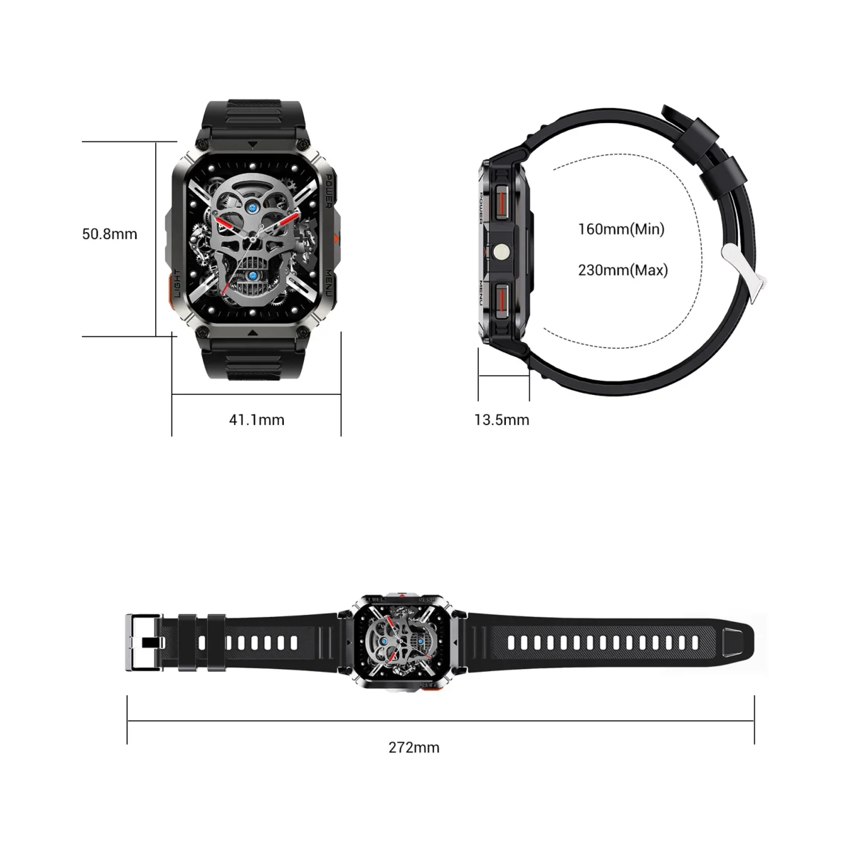 Blackview 2025 New Outdoor Smartwatch 900mAh W70 Pro 2.01'' TFT HD Screen Waterproof Men Watches with Emergency Lighting Compass - Image 6